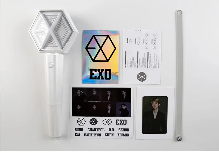 KPOP EXO ver.3album светильник-палочка Sehun Chanyeol концертный хип-хоп светящийся светильник для фанатов Подарочная коллекция kpop EXO светодиодный светильник