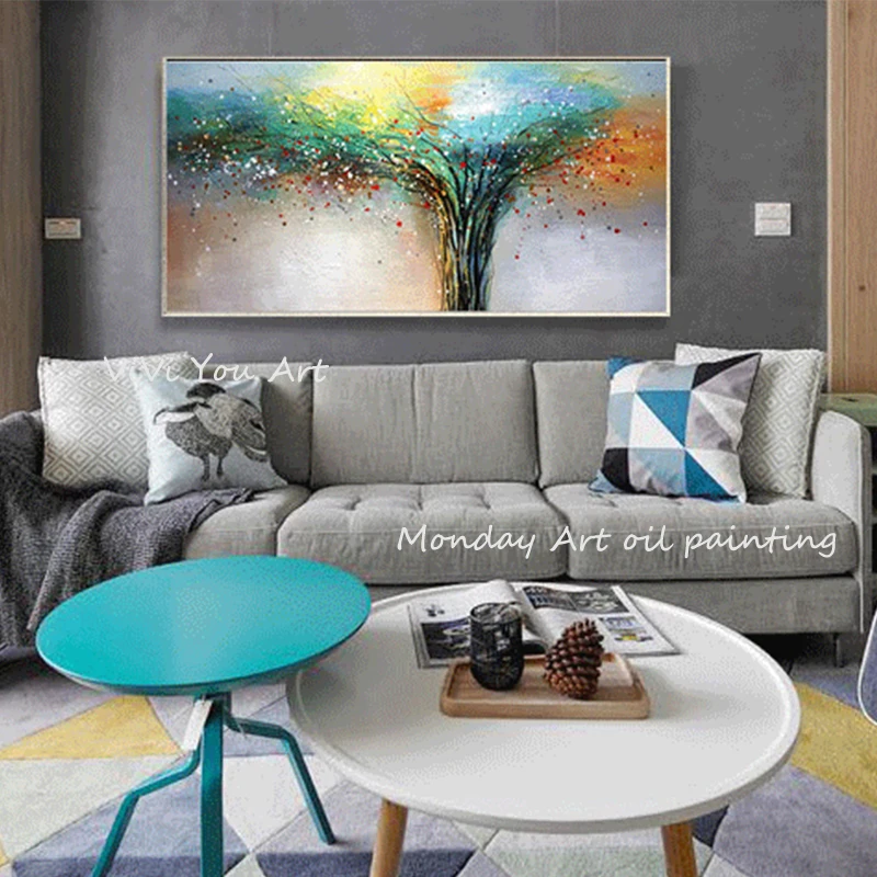 

Canvas Art Hand painted modern Oil Painting on Canvas abstract Art Oil Painting pictures for living room hotel office Wall Decor