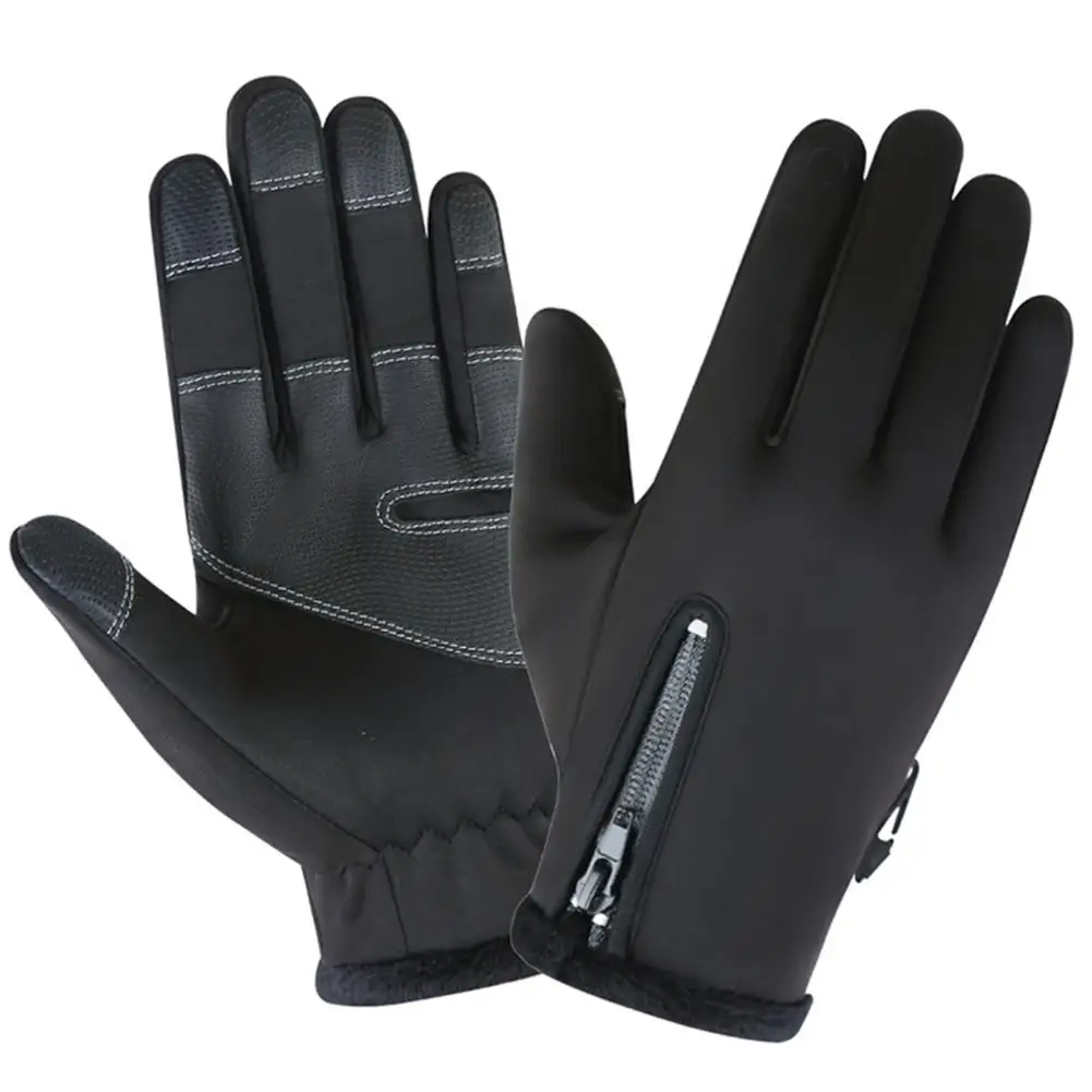 Тактильные перчатки теплые для езды на велосипеде мотоцикле лыжах пеших