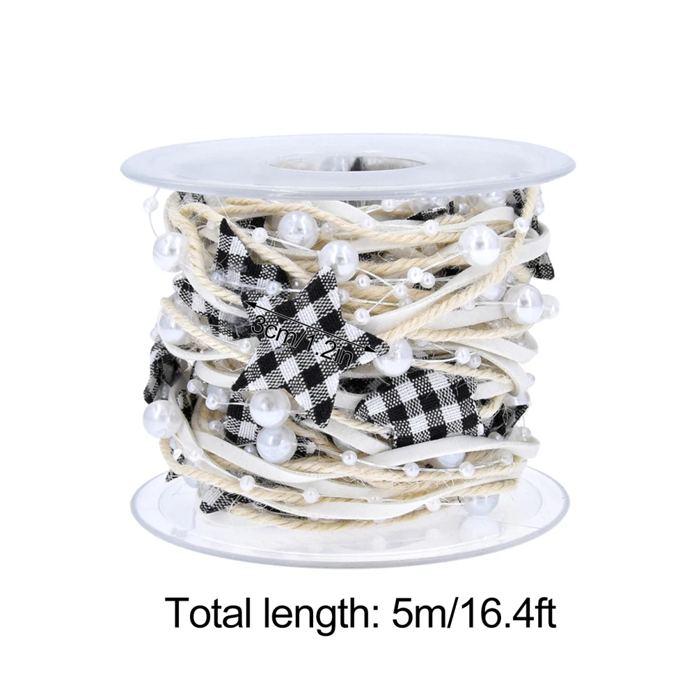 Декор для рождественской елки черная лента в клетку кронштейн ремень