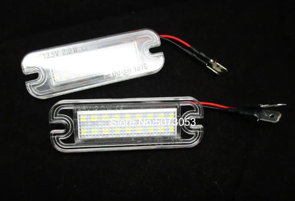 2 шт. Светодиодная лампа для номерного знака Подсветка регистрационного номера