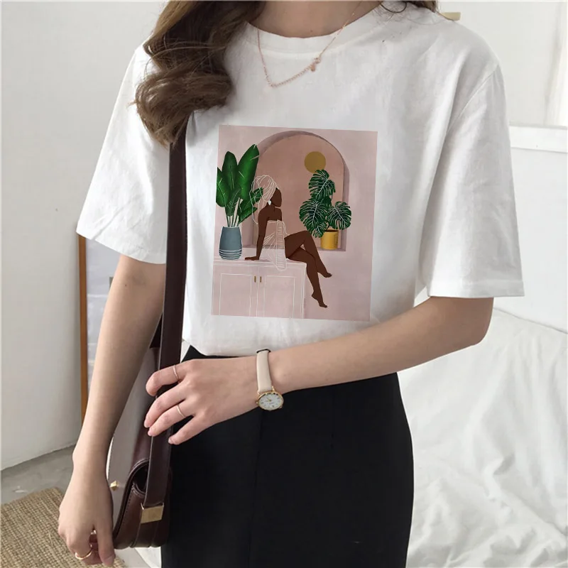 

2021 Women's T-shirt Retro Tee shirt Hipster Tshirt Harajuku Graphics T Shirt Top Leisure Tshirt Summer T-shirt 90's Girl Tshirt