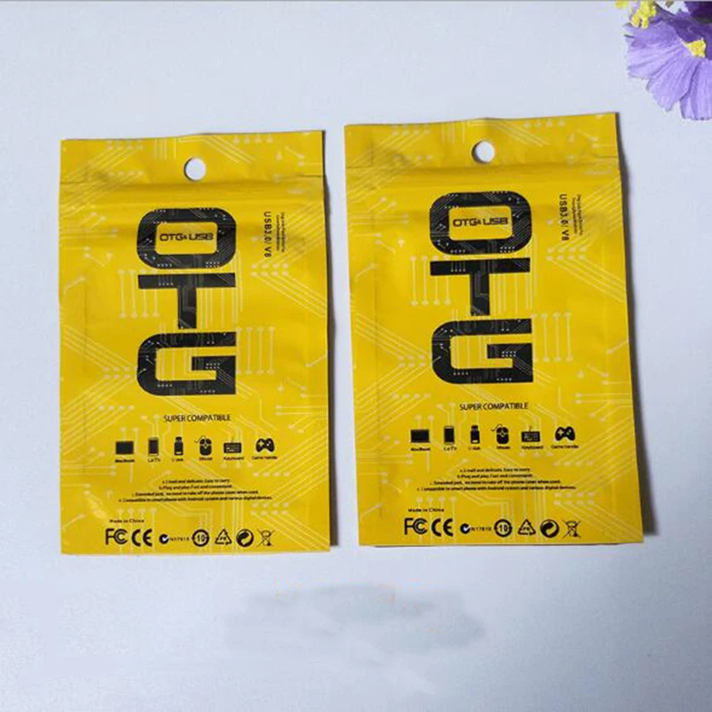 7*11 см сумки на молнии розничная посылка полиэтиленовый пакет opp для iphone samsung xiaomi OTG