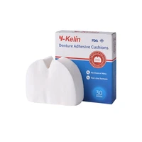 y kelin denture adhesive cushion 120 pads for upper jaw 30pads 4 packs