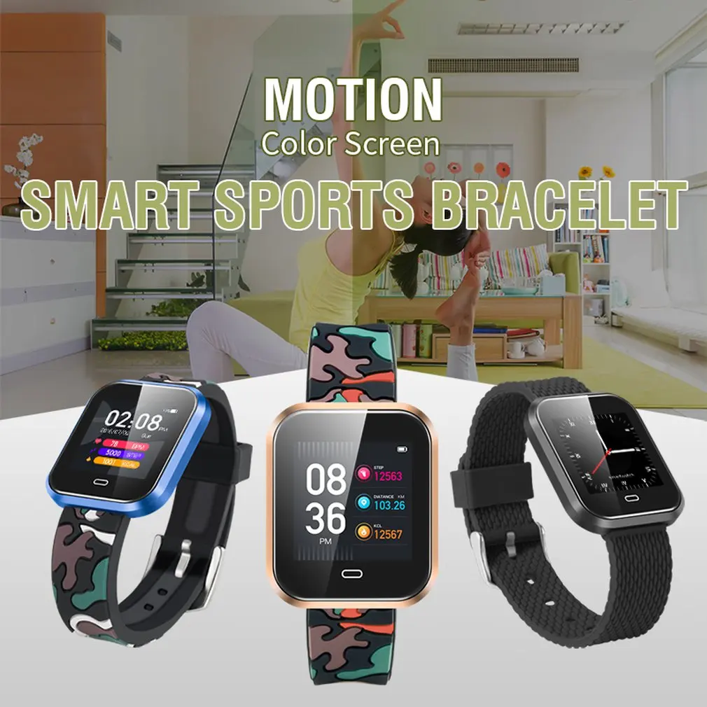 

Original smart watch waterproof color screen heart rate blood pressure fitness tracker fashion smartwatch