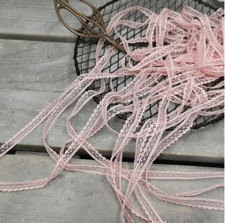 10 метров розового цвета полиэстер одежда кружевная отделка высокое качество