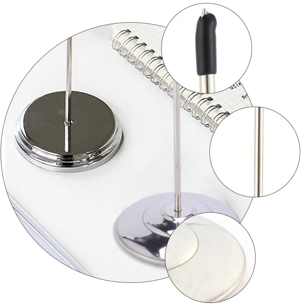

2Pcs Stainless Steel Straight Rod Paper Holder Check Spindle Metal Spike Pole