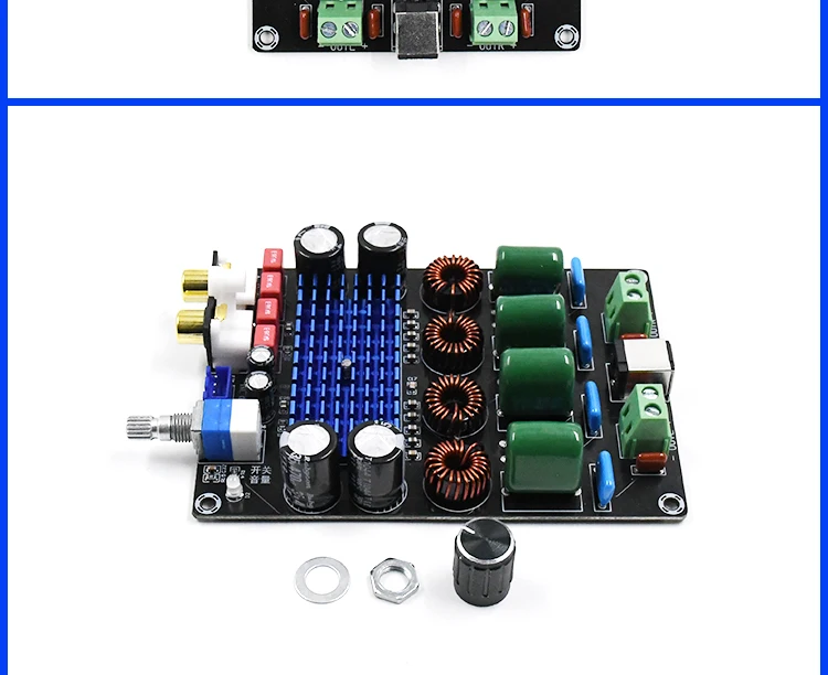 KYYSLB DC12-24V высокой мощности 100 Вт* 2 TPA3116D2 цифровой усилитель мощности доска XH-M590 домашний аудиоусилитель доска 2~ 8 Ом