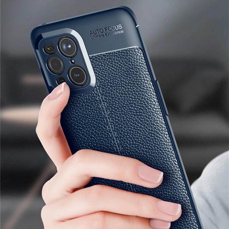 For Cover OPPO Find X3 Pro Case For Find X3 Pro Capas Back Bumper Soft Shockproof TPU Leather For Fundas Find X3 Pro Cover 6.7