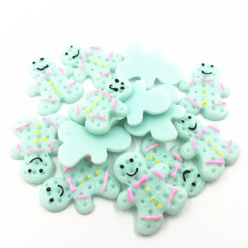 20 шт. голубой камео кабошон украшения милые детские печенья акриловые плоская