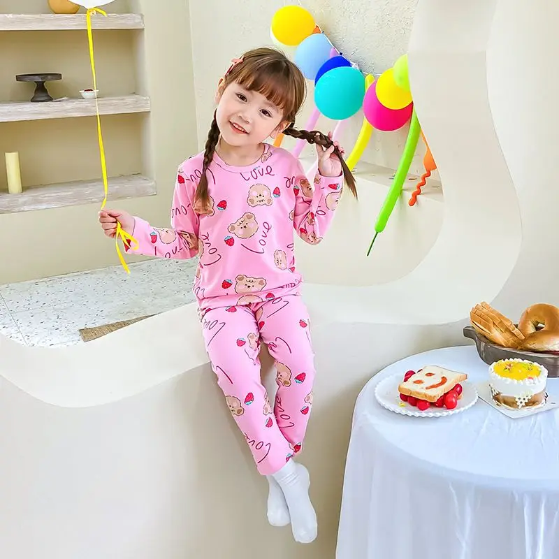 Пижама с единорогом для детей одежда сна мультяшным рисунком Детская на Хэллоуин