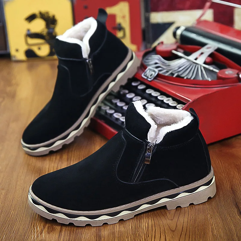 Модные мужские ботинки зимние высококачественные Ботильоны нескользящая зимняя