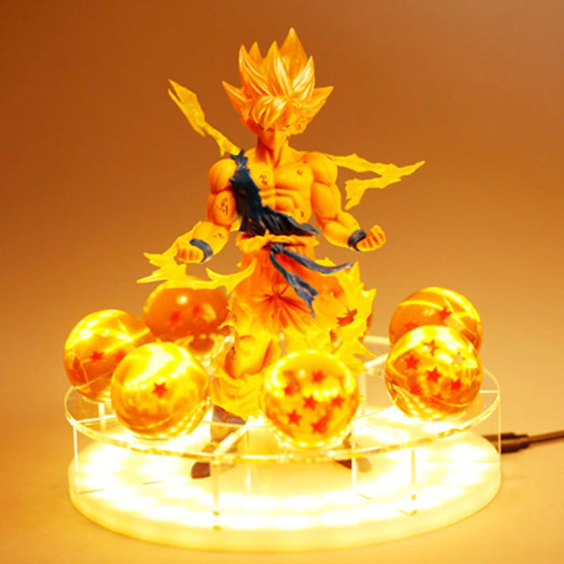 Dragon Ball хрустальный шар базовый светильник Shenlong Jinlong Sun Wukong кукольная