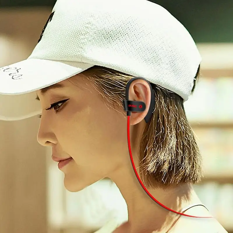 Bluetooth наушники спортивные басы водонепроницаемые беспроводные наушники с микрофоном стерео Bluetooth наушники для Iphone телефона