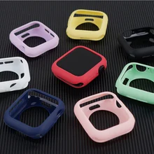 Cover For Apple Watch case 44mm 40mm iWatch case 42mm 38mm Accessories Silicone Bumper Protector Apple watch series SE 3 4 5 6
