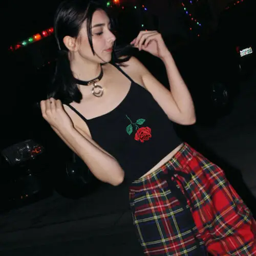 Летняя Новинка модная женская сексуальная короткая кофта с вышивкой розы