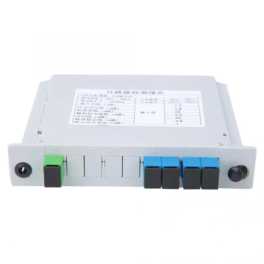Волоконно-оптический резак высокого качества 1X4 PLC для оптической системы связи