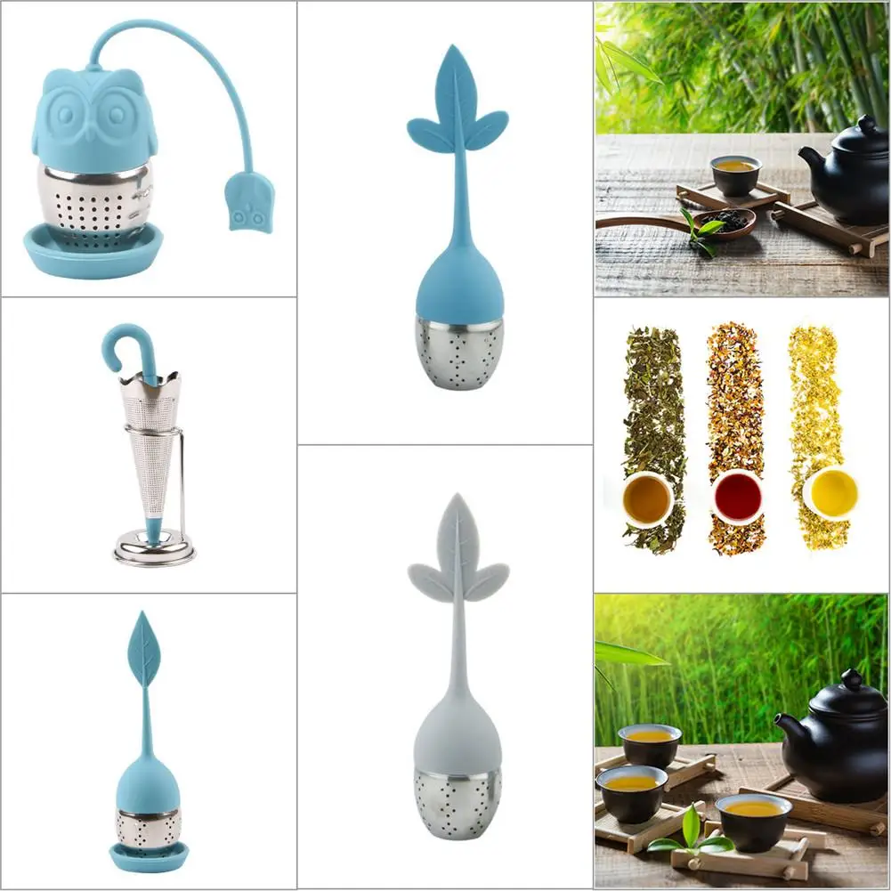 8 Стиль силиконовый Чай Infuser Фильтр для чая повторного использования фильтр