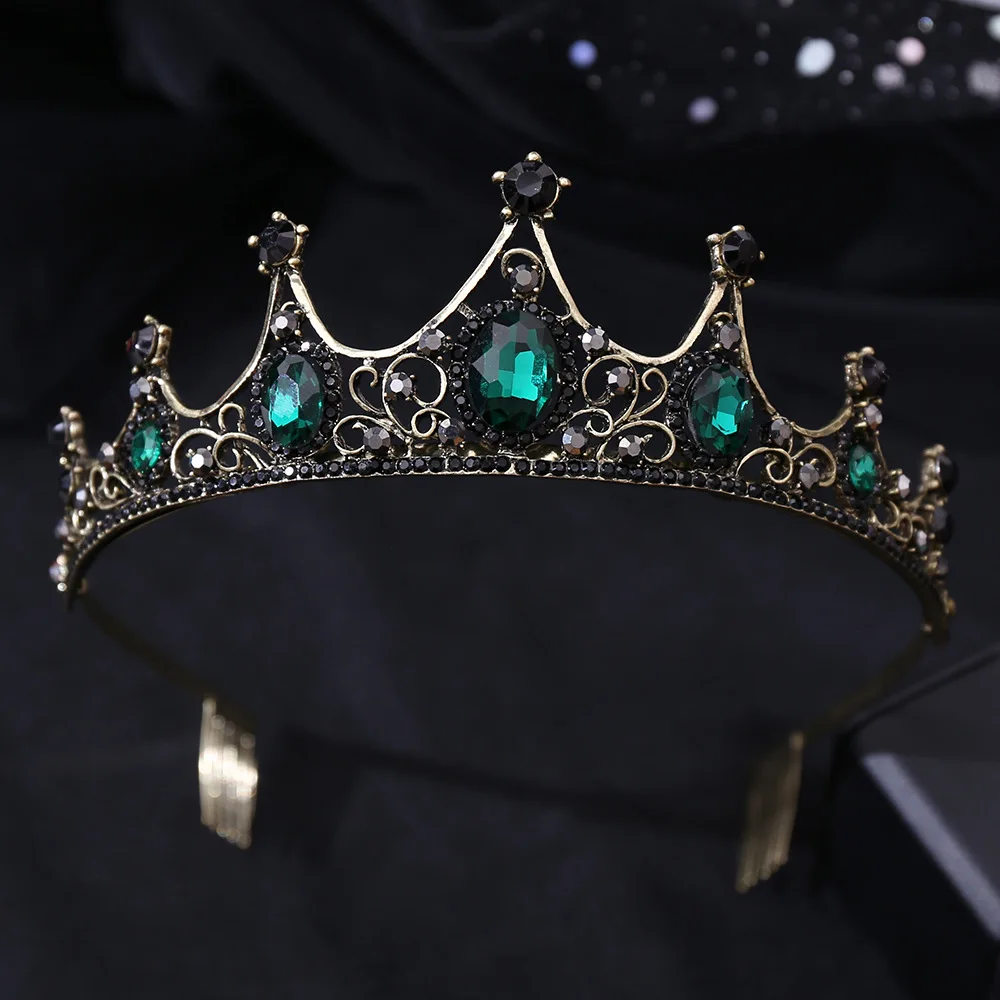 Женские Ювелирные украшения в стиле ретро элегантные свадебные тиары Стразы