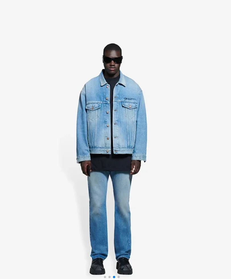 

2021 new fashion classic scissors Embroidered Denim Jacket