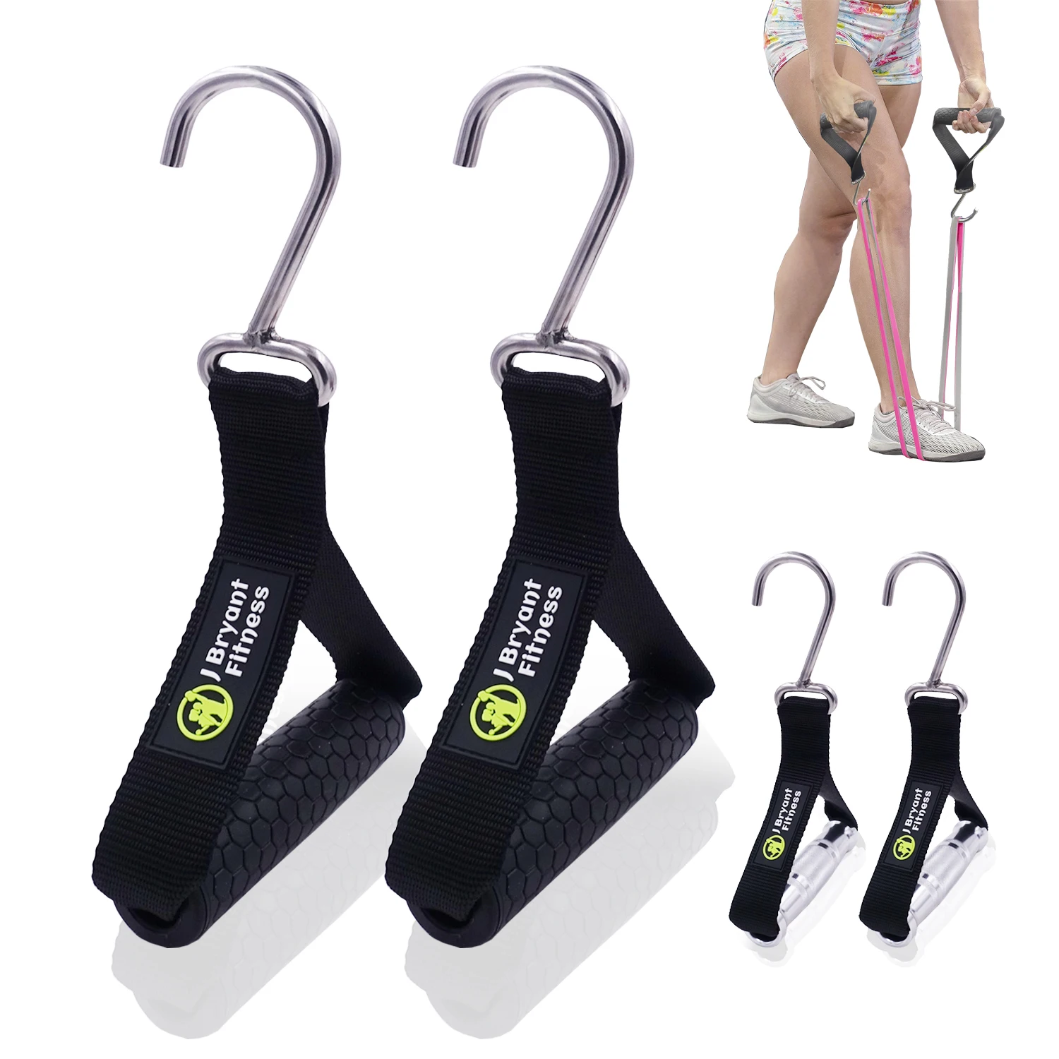 

Fitness Pull-ups Assistance Handles Resistance Bands Training Accessories Heavy Duty Attachment Handle for Gym Workout Exercise