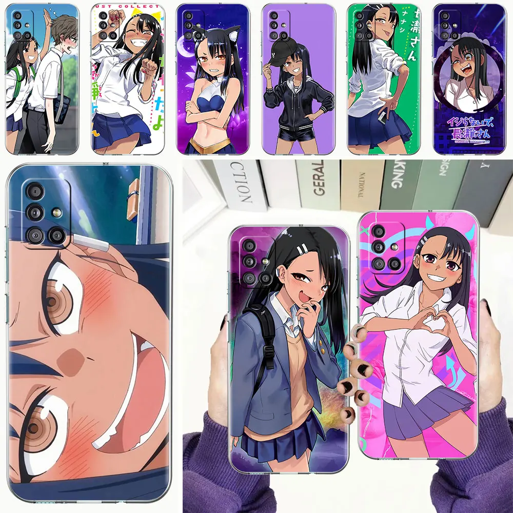 

Transparent Phone Case for Samsung Galaxy M31 M51 M30s M11 M31s M21 A11 A01 A21 A21S A31 Protect Cover Nagatoro San