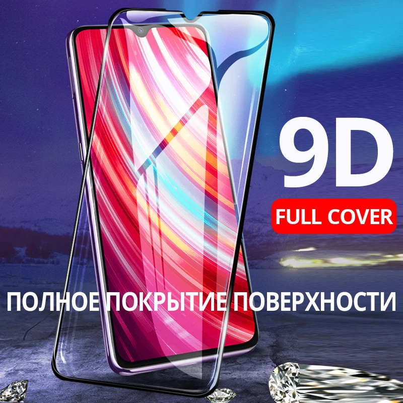 Для Xiaomi Redmi Note 8 закаленное стекло Redmi Note8 Pro защита экрана полное покрытие на XioMi Redmi Note 8 Pro стеклянная поверхность 8T 8a