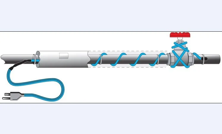 Саморегулирующийся Солнечный водонагреватель 220 В антифриз для труб и домашних