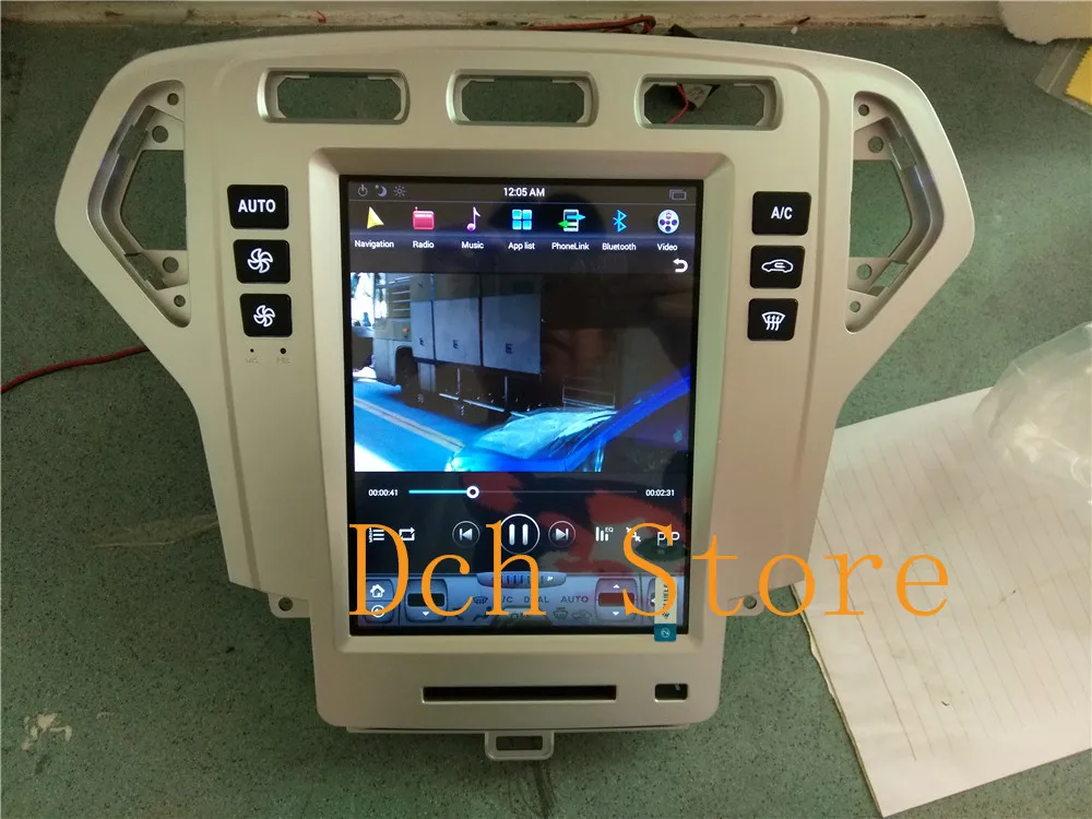 10 4 дюймов вертикальный Tesla стиль Android 9 0 автомобильный DVD GPS радио плеер для Ford Mondeo