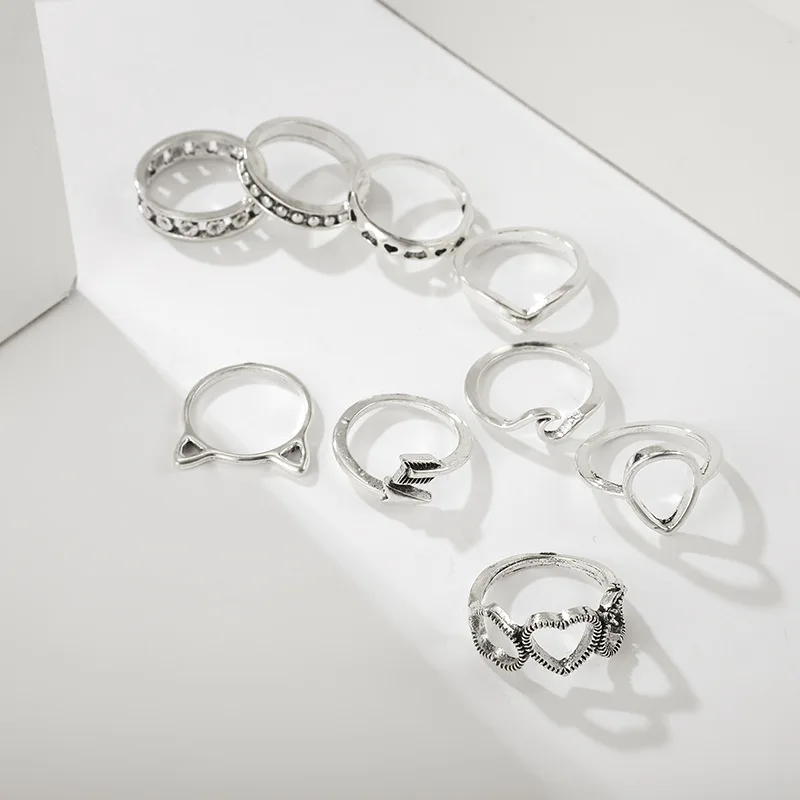 Набор женских колец DIEZI в богемном стиле ювелирные изделия винтажном на палец