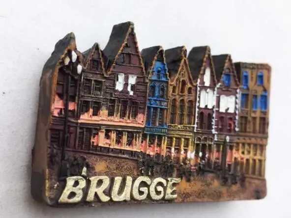 

Resin 3D Belgium Bruges Refrigerator Magnets Fridge Magnet Souvenirs Home Decor