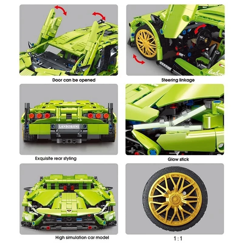 super racing sport technical car building blocks 42115 city remote control technique vehicle moc bricks toys for kids xmas gifts free global shipping