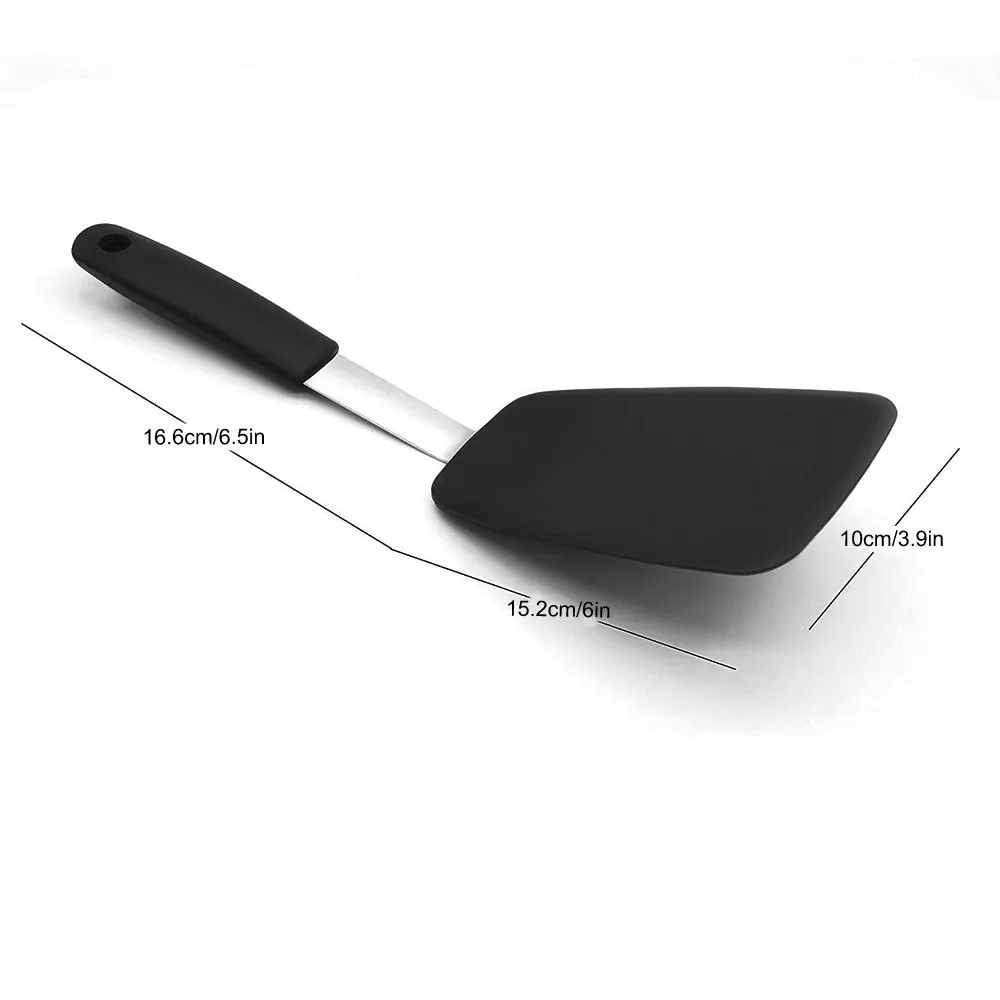 

1Pcs Premium Flexible Silicone Standard Turner Spatula - The Best Egg, Pancake, and Flipper Silicon Spatula