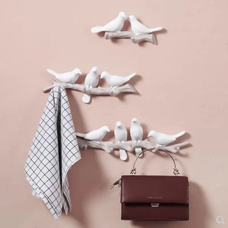 Красивый трехмерный крючок для птиц креативный украшения стен брелок |Наклейки
