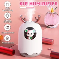 mute humidifier led mist maker cute mini household small moisturizing aromatherapy home fogger air conditioning usb humidifier