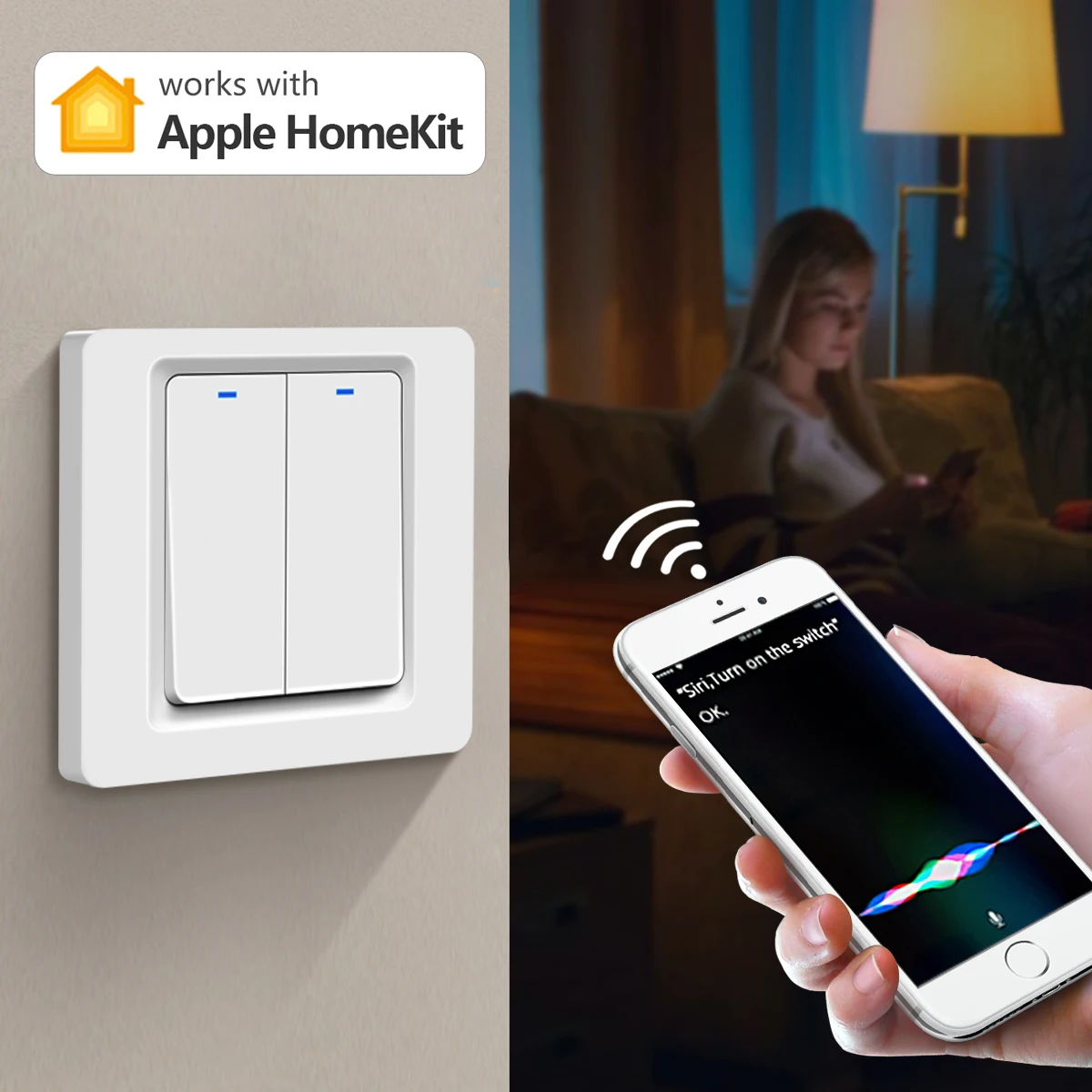 Умный выключатель Apple Homekit 1/2/3 клавиши 1 канал | Обустройство дома