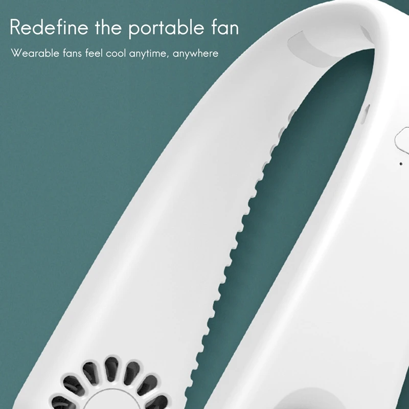 

Portable Neck Fan - Hands Free Bladeless Neck Fan, Cooling Hanging Fan, Headphone Design Neck Air Conditioner