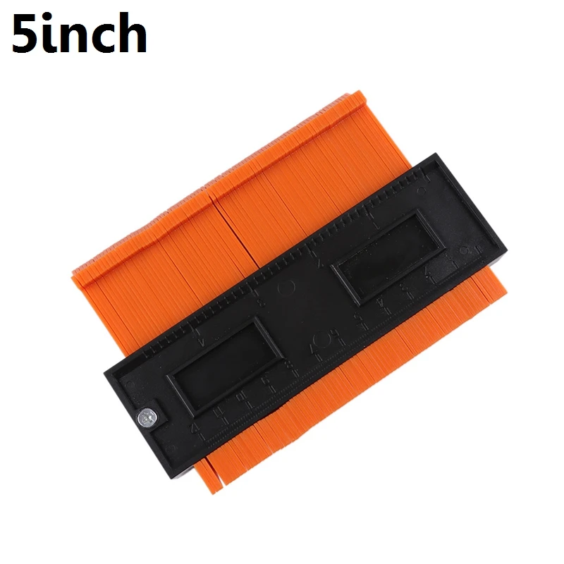 Orange 5inch 5/6/10/15/20 дюймов контур профиль датчика копия контур датчик Стандартный Дерево Лазерная маркировочная инструмент в клеточку измерены в ненатянутом ламинат Плитки основные инструменты - Цвет: Orange 5inch