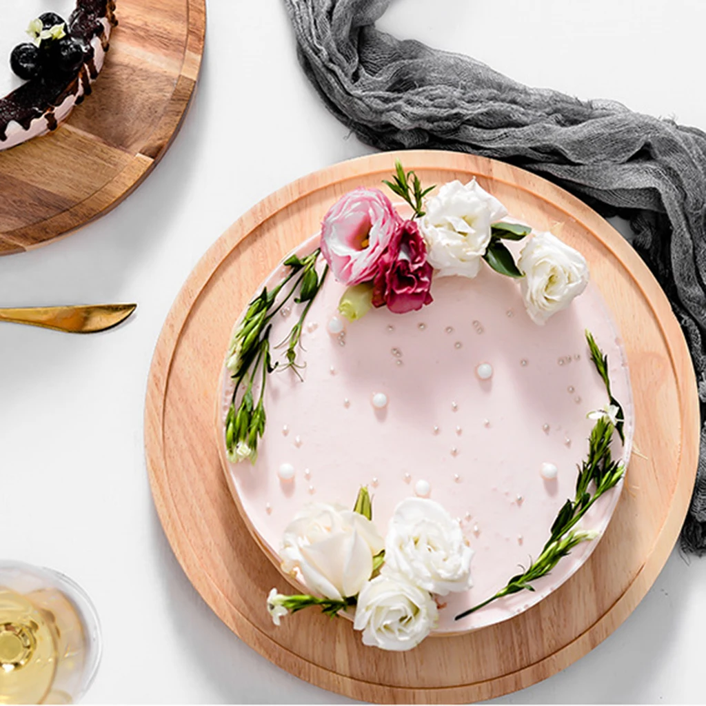 

Акация деревянная тарелка для торта фруктовый сервировка десерта лотки Креативная одежда для свадьбы, дня рождения днем Чай лоток с Стекло ...