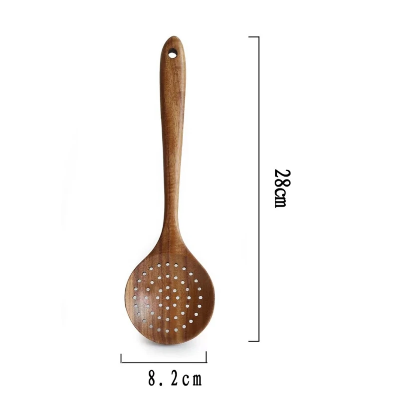 Столовая посуда из натурального дерева ложка половник длинная искусственная