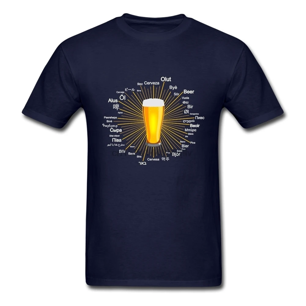 Новое поступление beerquet в 45 различных языках футболка для мужчин с короткими