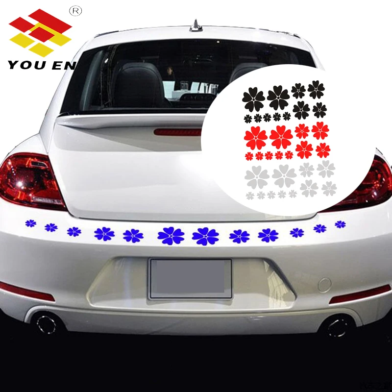 Модные персонализированные наклейки YOUEN 29*12 см в виде вишневых цветов на