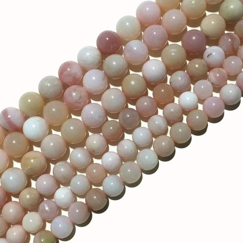 Цена по прейскуранту завода натуральный розовый опал круглые бусины целебная