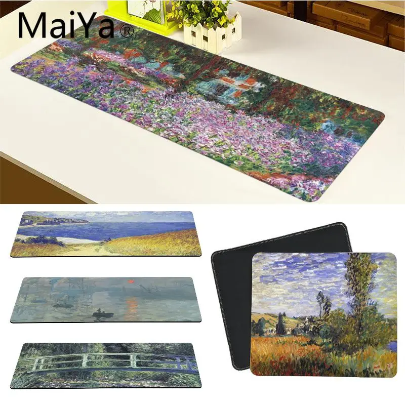 

Maiya Top Quality Claude Monet Art DIY Design Pattern Game mousepad Free Shipping Large Mouse Pad Keyboards Mat