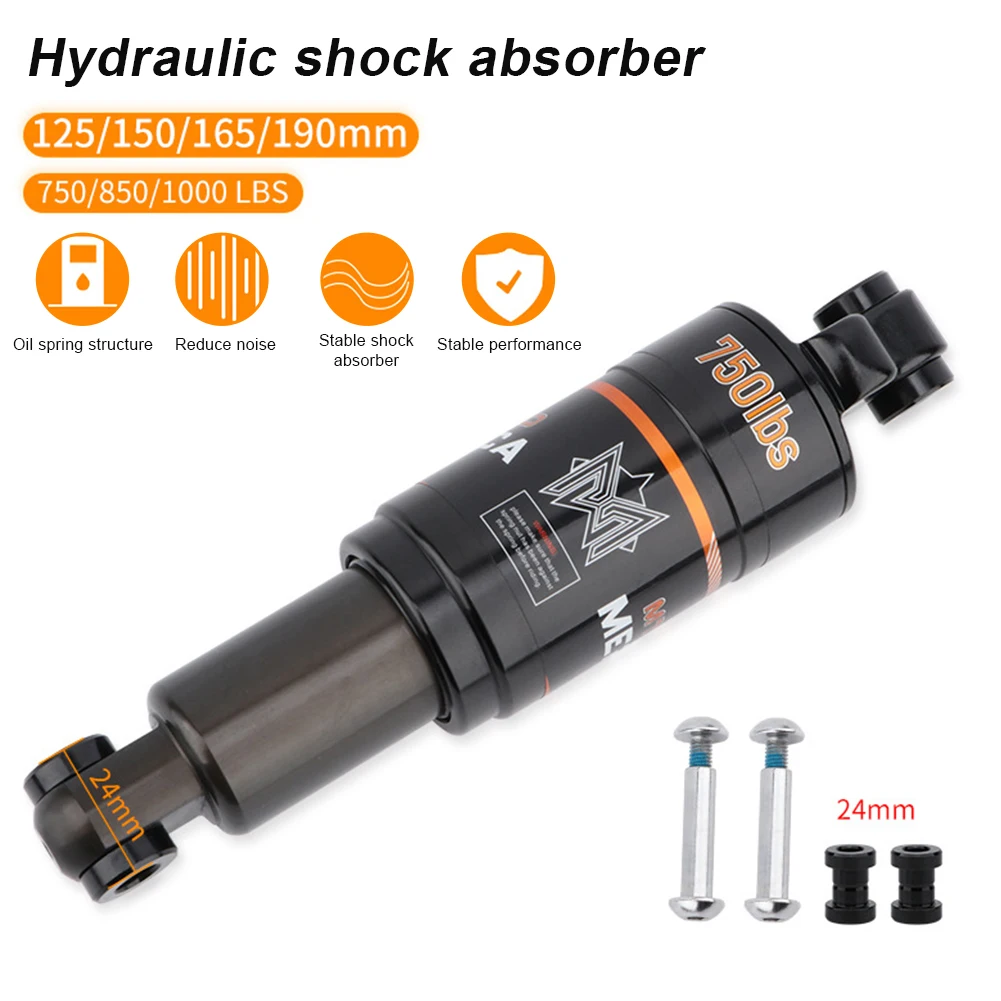 

Bicycle Oil Spring Shock Rear Absorber 125/150/165/190mm Adjustable Bike Shock Damper Reducer For Mountain Bike Scooter