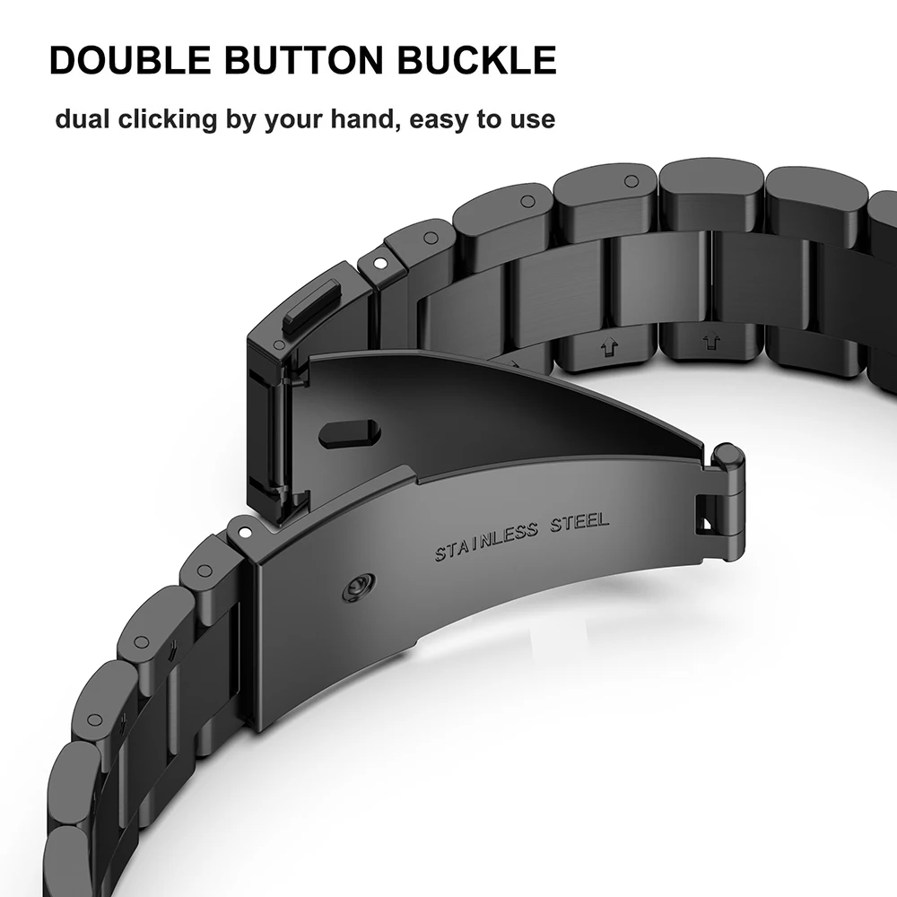 22mm 26mm Quick Release Classic Metal band for Garmin Fenix 6 6X Pro strap bracelet for Fenix 5 5X Plus 3 3HR Fenix 6 Watchbands
