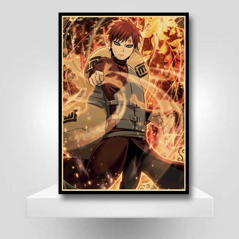 

Vintage Naruto Anime Poster Retro Posters Wall Sticker Kraft Paper Decorative Painting Home Room Bar Wall Decor Fans Collection