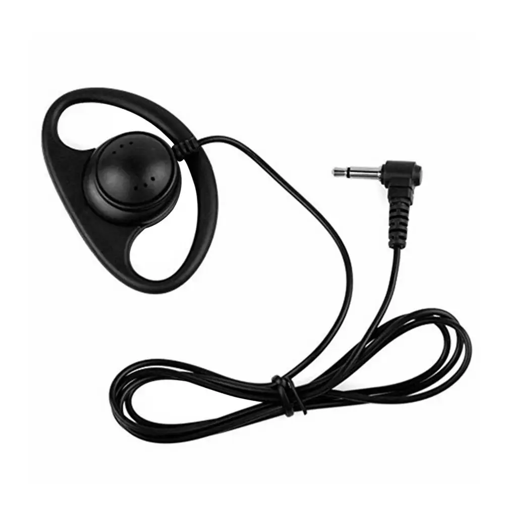 Портативные моно наушники 3.5 мм разъем гарнитура D-формы прослушивание только