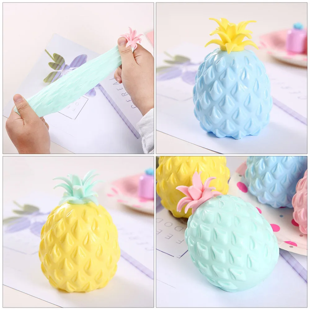 

8pcs Stress Relief Toys Desktop Stress Balls Funny Pineapple Toys Playthings
