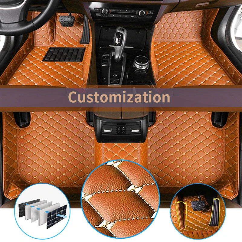 Custom 5seater  Car Floor Mats for VW Passat Alltrack CC CPOLO Scirocco Caddy Jetta New Beetle Car Accessories Carpet